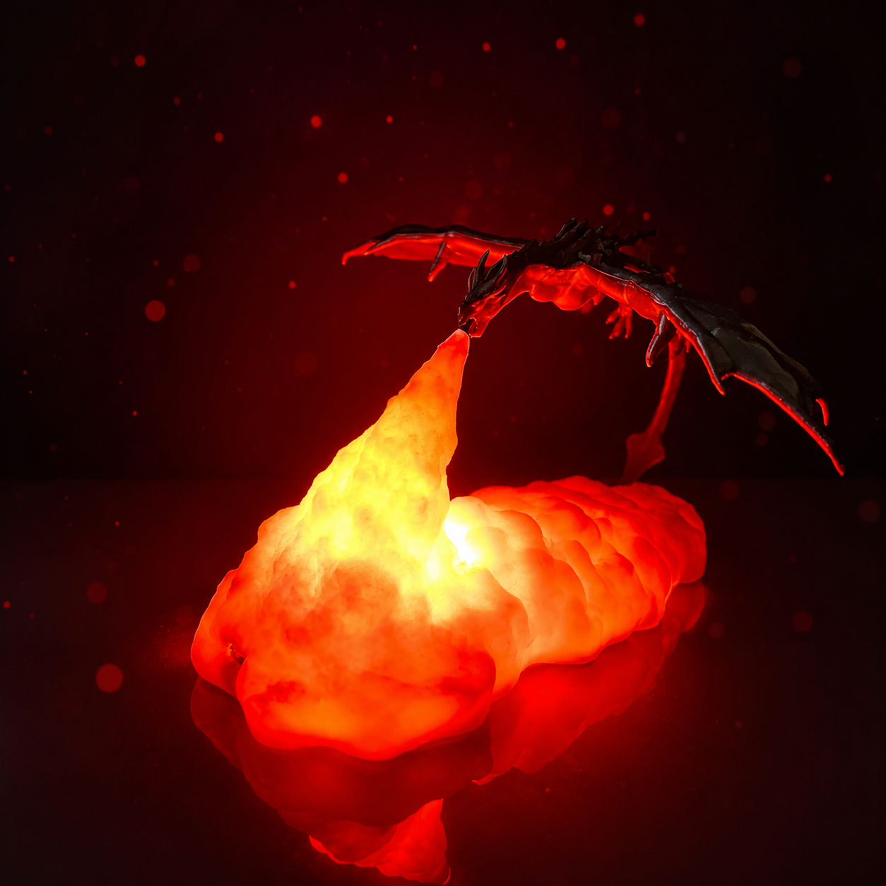 Fire Dragon LED Night Lamp – Fantasy Room Decor